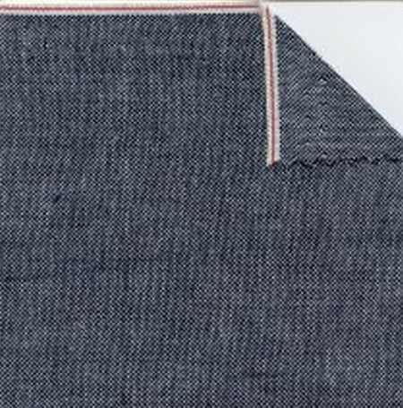 Japanese Selvedge Oxford Denim Fabric 5oz Indigo (Japan Yoshiwa)