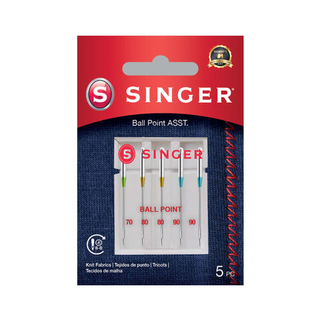 SINGER® Ball Point Needles Assorted Sizes 5-Pack -- Product Image