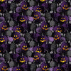 Halloween Purple Pumpkin Patch on Black