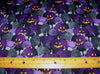 Halloween Purple Pumpkin Patch on Black