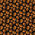 Halloween Orange Tossed Jack o' Lanterns on Black