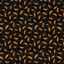 Halloween Orange Bats on Black