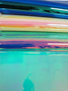 Sea Holographic Multi-Color Chrome Vinyl Fabric / Sold By The Yard