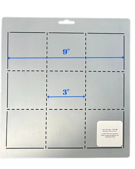 9 Patch 9" Quilt Stencil