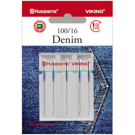 HUSQVARNA® VIKING® Denim Needles Size 100/16 5-Pack -- Product Image