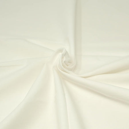 Roc-lon 44/45" Wide 100% Cotton Bleached Perm Press, Cut by Yard, White