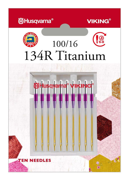HUSQVARNA® VIKING® 134R Titanium Needles Size 100/16 10-Pack -- Product Image