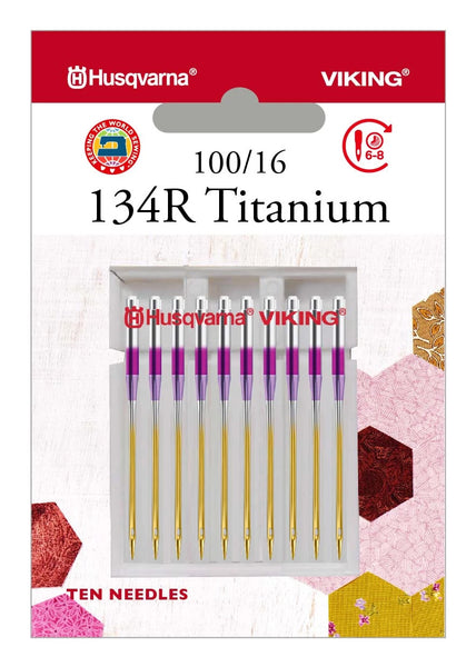 134R Titanium Needles Size 100/16 10-Pack | Husqvarna® Viking®