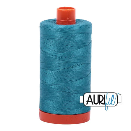 4182 Turquesa oscuro Aurifil Algodón 50wt Bobina grande||color:4182 Turquesa oscuro