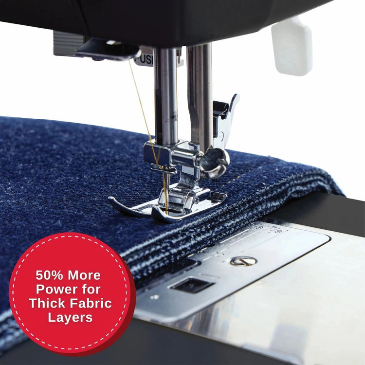 Heavy Duty 4432 Black Sewing Machine & Black Universal Hard Case Bundle -- Product Image