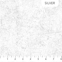White Wintry 43"/44" Cotton Fabric Per Yard
