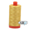 5015 Amarillo dorado Aurifil Algodón 50wt Bobina grande||color:5015 Amarillo dorado
