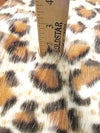 Indian Jaguar Animal Short Pile Coat Costume Faux Fur Fabric / Sold By The Yard