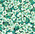 Small Floral on Green Teal 100% Cotton