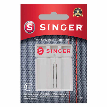 SINGER® Twin Universal Needle 4MM - Size 80/12 -- Product Image