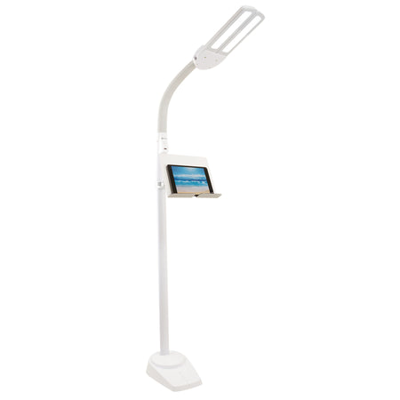 OttLite Dual Shade LED Floor Lamp with USB Charging Station