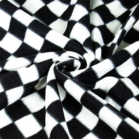 Polar Fleece Fabric Checkers- Sold by the Yard