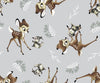 Disney Nursery Bambi and Thumper Toss on White Baby 100% Cotton Price per Yard