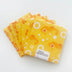 6 Fat Quarters - 3 Prints x 2 of Each Yellow Fish 100% Cotton Precut