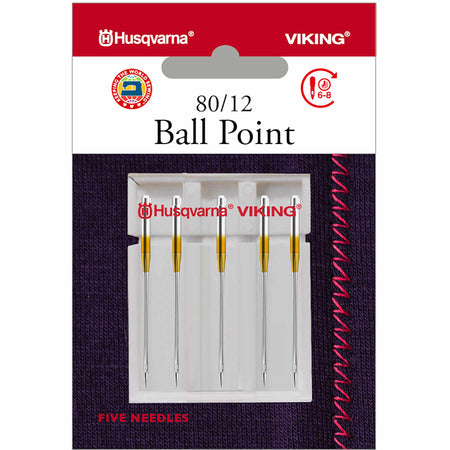 HUSQVARNA® VIKING® Ball Point Needles Size 80/12 5-Pack -- Product Image
