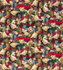 Christmas Blue Jean Teddy 100% Cotton Fabric Price per Yard