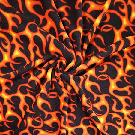 Tissu polaire « Fire » - Vendu au mètre