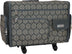 Maleta plegable con ruedas para máquina de coser Everything Mary Flat Top XL de 4 ruedas, color beige con estampado floral