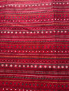 Vintage Poinsettia and Heart Stripes on Red 100% Lightweight Cotton Price per Yard
