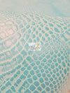 Cool Silver Crocodile Marine Vinyl Fabric / Sold By The Yard
