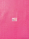 Kiss Fuchsia Crocodile Marine Vinyl Fabric / Sold By The Yard||color:Kiss Fuchsia