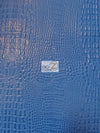 Royal Blue Crocodile Marine Vinyl Fabric / Sold By The Yard||color:Royal Blue