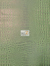 Venom Green Crocodile Marine Vinyl Fabric / Sold By The Yard||color:Venom Green