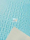 Passion Purple Crocodile Marine Vinyl Fabric / Sold By The Yard