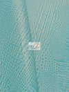 Mystic Blue Crocodile Marine Vinyl Fabric / Sold By The Yard
