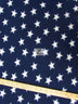 Stars Blue and White Fleece Fabric