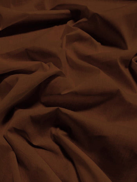 Poly Cotton Solid Fabric 58"/60" Width / Brown / Sold By The Yard