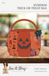 Patrón para una bolsa de «truco o trato» con forma de calabaza