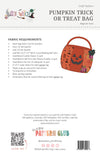 Patrón para una bolsa de «truco o trato» con forma de calabaza
