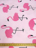 Fancy Flamingos Pink Fleece Fabric