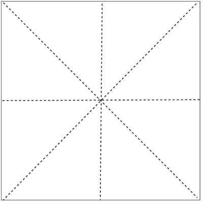 Basic 8 Lines 9" Plantilla para acolchado