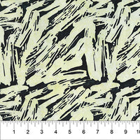 Black Brushstroke Celebration Cotton 44/45 Fabric Per Yard