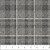 Black Gray Glen Check Haberdashery Flannel Fabric per Yard