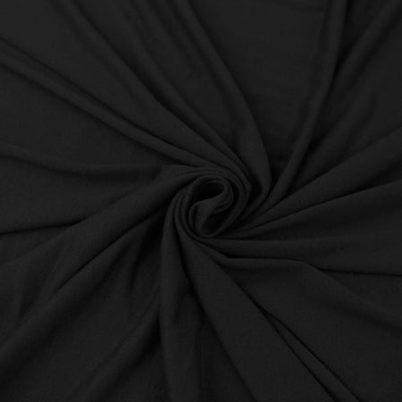 Tejido de algodón y spandex - Tejido elástico de 60" de ancho, vendido por yardas||color: negro
