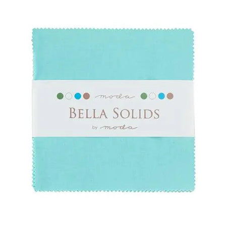 Blue Bella Solids Egg Blu Charm Pack Precuts