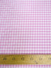 Mini Checkered Gingham Poly Cotton Printed Fabric / Pink / Sold By The Yard