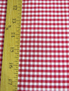 Mini Checkered Gingham Poly Cotton Printed Fabric / Purple / Sold By The Yard