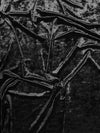 Crushed Stretch Velvet Costume Fabric / Black / Sold By The Yard