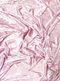 Tela de terciopelo elástico arrugado para disfraces / Rosa antiguo / Se vende por yardas