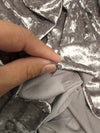 Crushed Stretch Velvet Costume Fabric / Hot Pink / Sold By The Yard