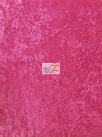 Crushed Stretch Velvet Costume Fabric / Hot Pink / Sold By The Yard